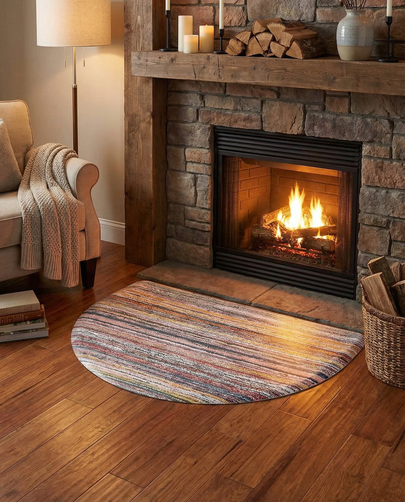Cozy Mat Collection Area Rug -  Sanctuary Hearth Multi  lifestyle 28