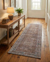Vintage Memories Collection Area Rug -  Reverie Runner Rust Red and Brown  lifestyle 65