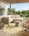 Urban Oasis Rugs Collection Area Rug -  Highrise (Yellow) Round Yellow  lifestyle 48