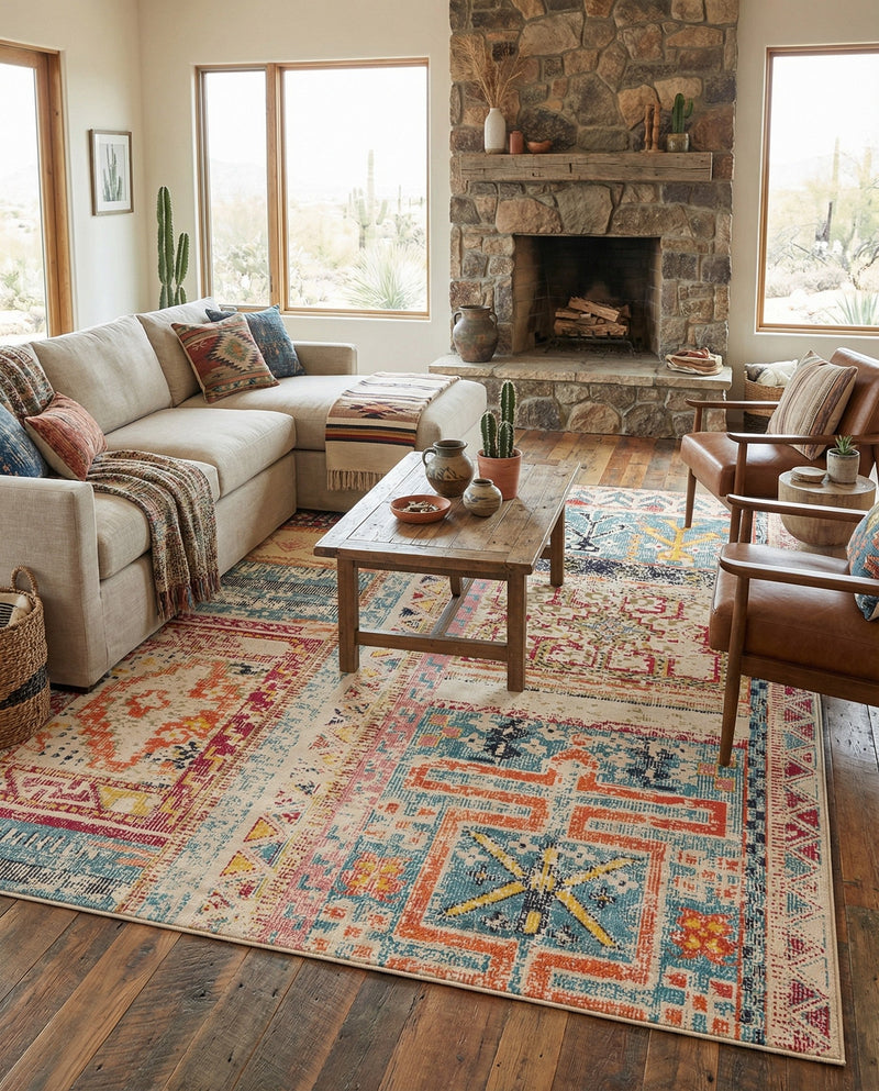 Sierra Collection Area Rug -  Tahoe Rectangle Multi  lifestyle 22