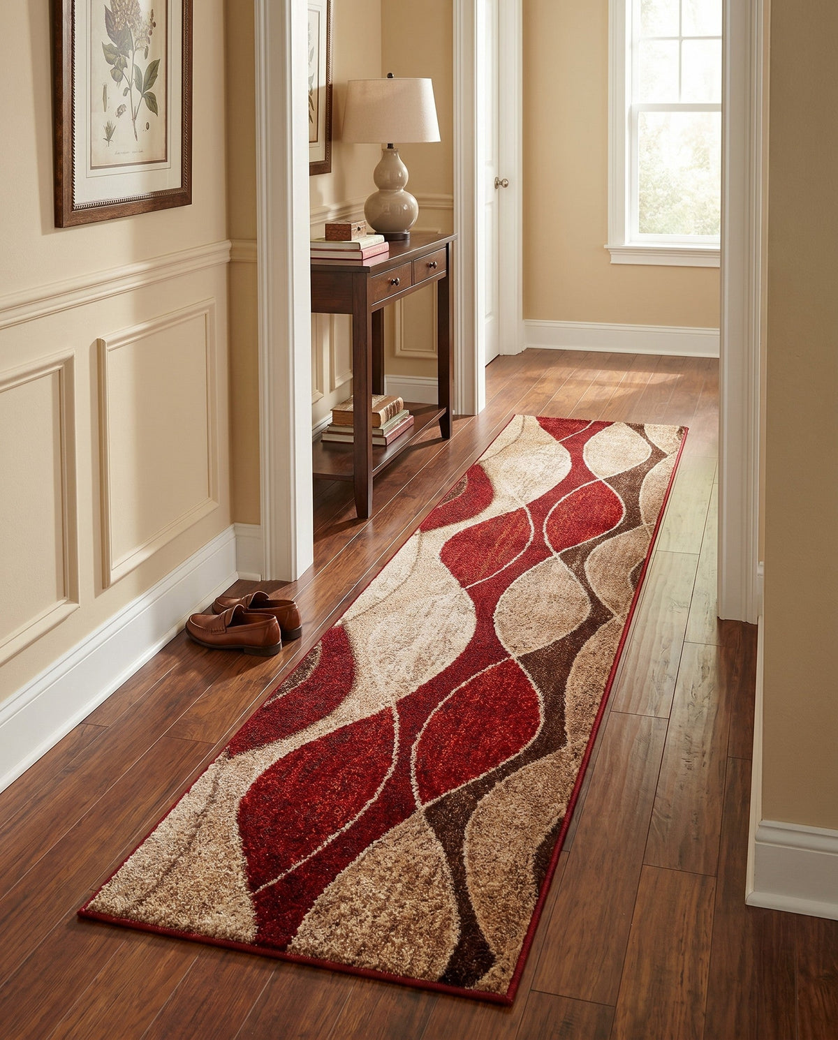 Autumn Meadow Collection Area Rug -  Emberglow Runner Multi  lifestyle 94