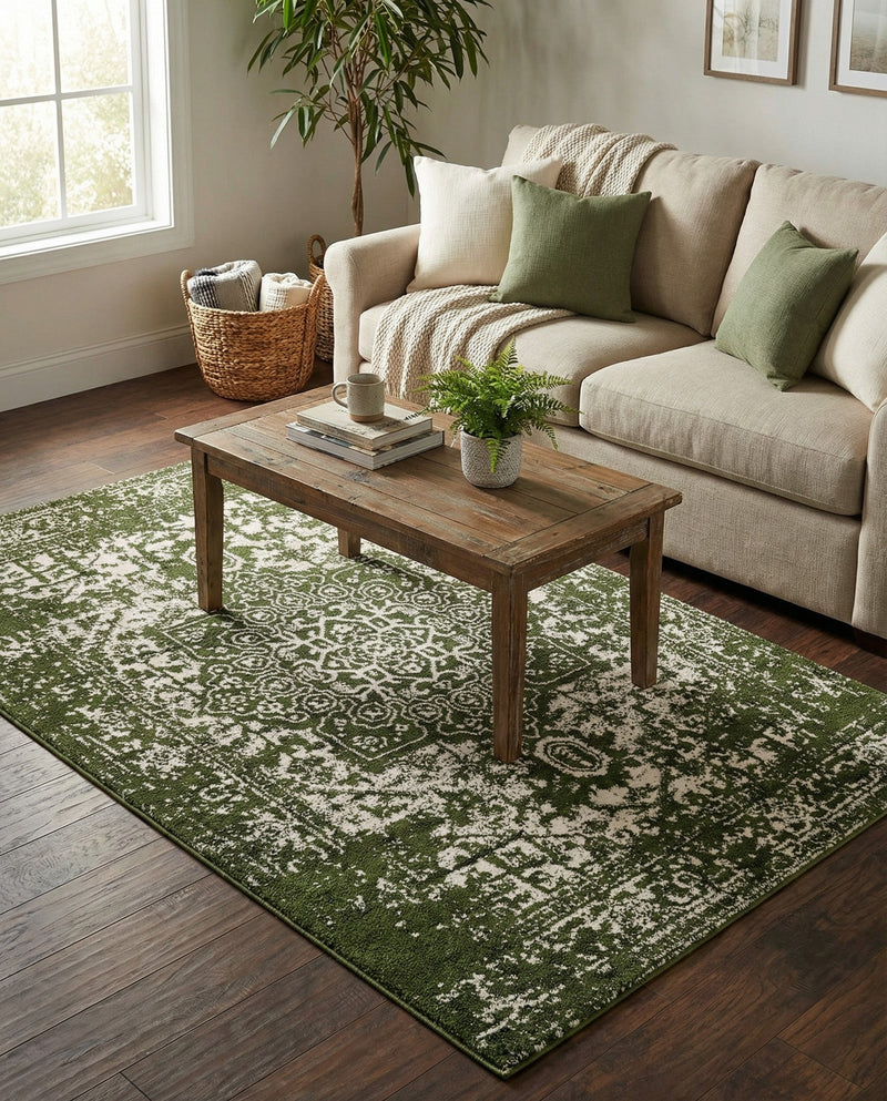 Georgetown Rugs Collection Area Rug - Dupont (Green) Rectangle Green  lifestyle 11