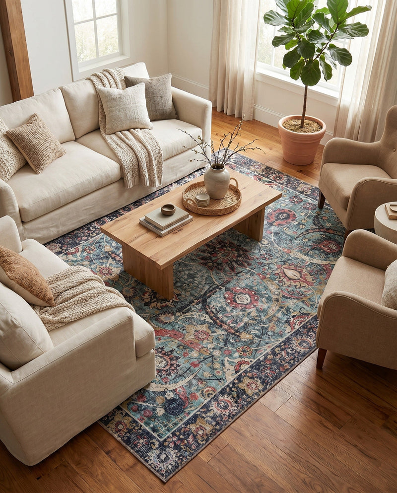 Heritage Elegance Collection Area Rug -  Topkapi Rectangle Vintage Green  lifestyle 62