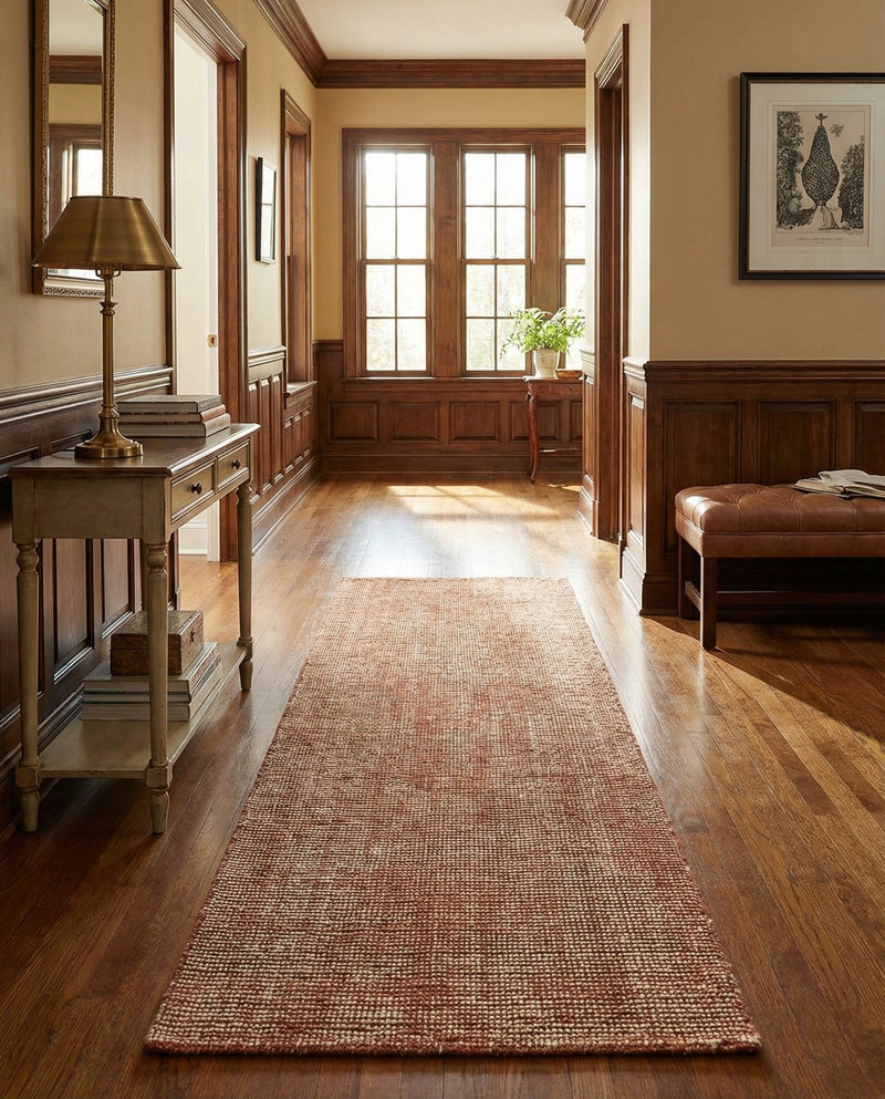 Berkshire Estate Collection Area Rug - Windsor (Cocoa Bean Brown) Runner Cocoa Bean Brown  lifestyle 43