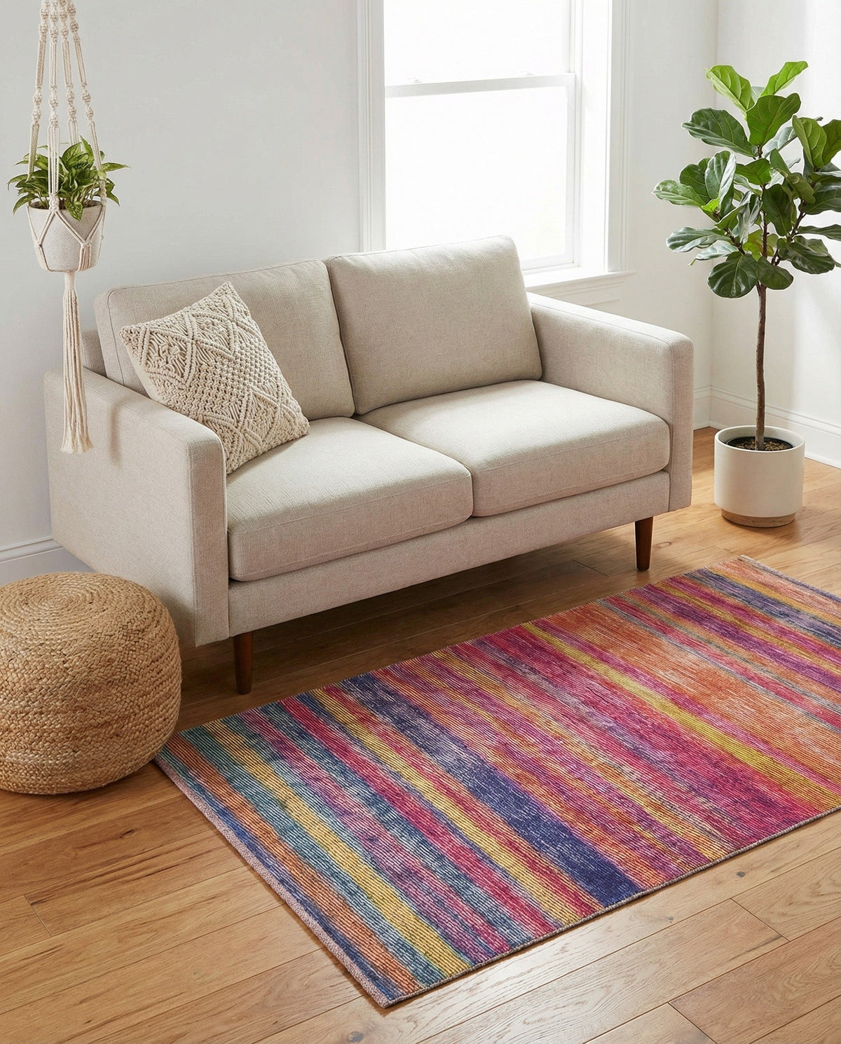 Sahara Essence Collection Area Rug - Oasis (Multi) Rectangle Multi  lifestyle 4