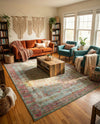Caribbean Breeze Collection Area Rug -  Juniper Rectangle Blue  lifestyle 15