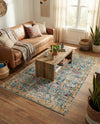 Sierra Collection Area Rug -  Shasta Rectangle Blue  lifestyle 34