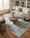 Savannah Elegance Collection Area Rug - Magnolia Rectangle Ivory  lifestyle 44
