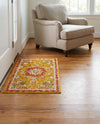 Brighton Terrace Collection Area Rug - Hove (Gold) Rectangle Gold  lifestyle 10