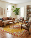 Brighton Terrace Collection Area Rug - Hove (Gold) Rectangle Gold  lifestyle 21