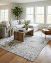 Dresden Elegance Collection Area Rug -  Pirna Rectangle Gray  lifestyle 12