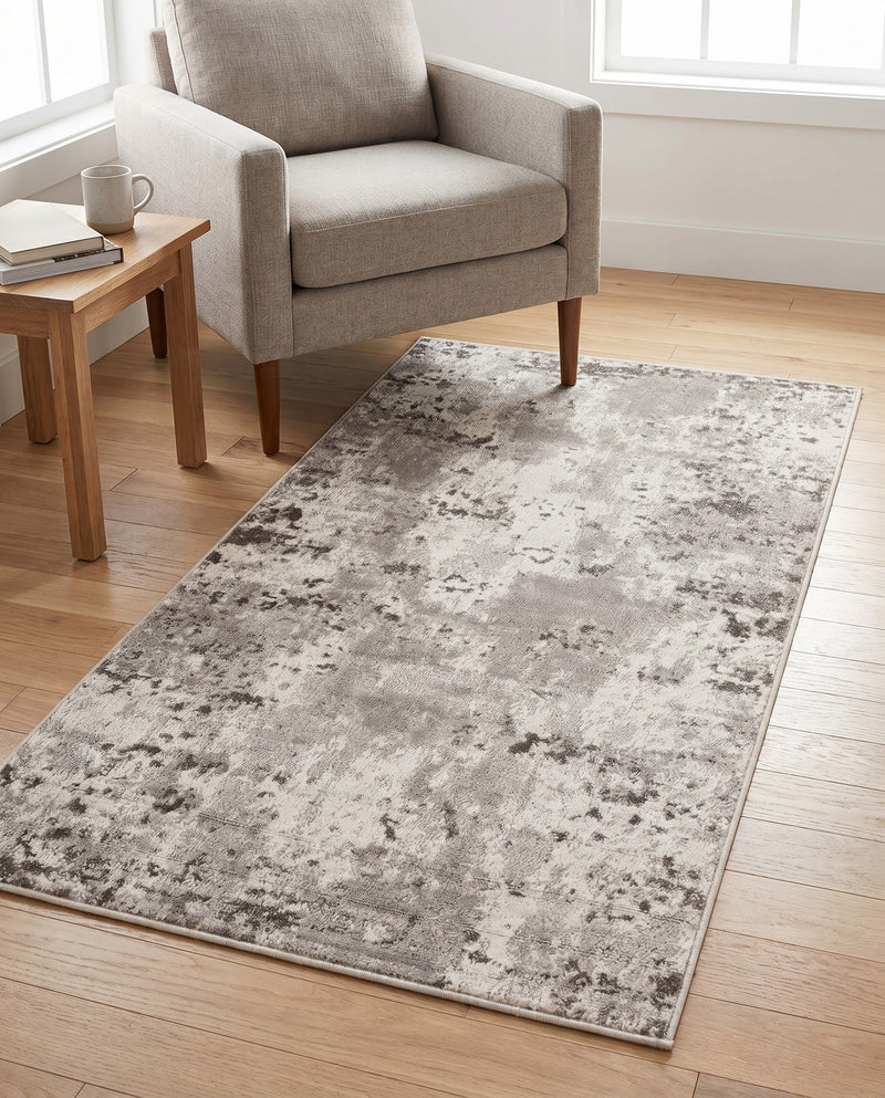 Luminara Sands Collection Area Rug - Elysium (Stone Gray) Rectangle Stone Gray  lifestyle 11