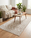 Marrakech Lattice Collection Area Rug - Medina (Beige) Rectangle Beige  lifestyle 7