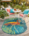 Seaside Haven Rugs Collection Area Rug -  Tidepool Oval Multi  lifestyle 53