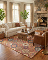 Benares Handwoven Jute Collection Area Rug - Ganges Rectangle Multi  lifestyle 22