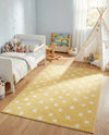 Wonder Tykes Collection Area Rug -  Mosaic Rectangle Soft Yellow  lifestyle 24