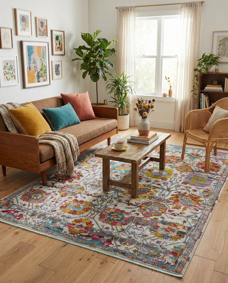 Arcadia Rugs Collection Area Rug -  Elysium Rectangle Multi  lifestyle 11
