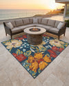 Seaside Haven Rugs Collection Area Rug -  Nautical Square Multi  lifestyle 88