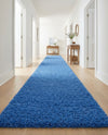 Plush Oasis Collection Area Rug - Serenity (Periwinkle Blue) Runner Periwinkle Blue  lifestyle 39