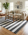 Tassel Trail Collection Area Rug - Pathway (Navy Blue) Rectangle Navy Blue  lifestyle 25