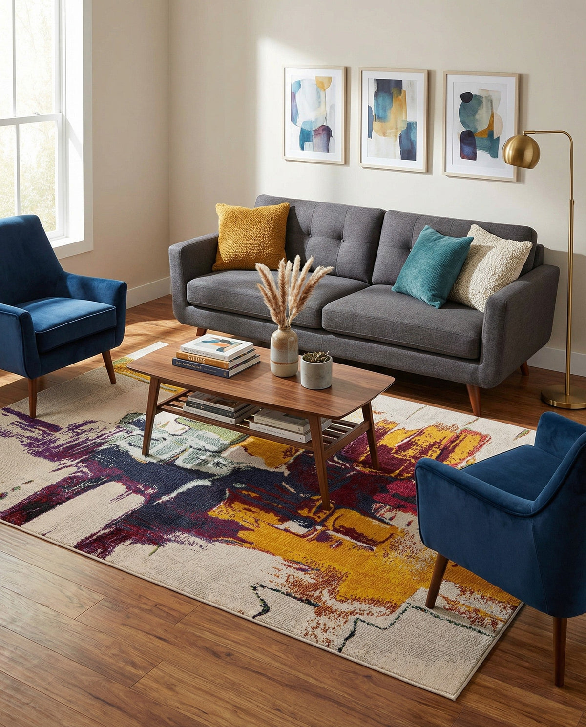 Marrakesh Elegance Collection Area Rug -  Riad Rectangle Beige  lifestyle 6