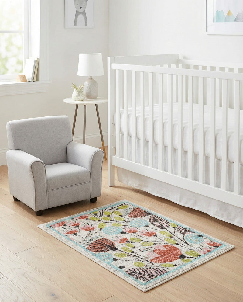 Wonder Tykes Collection Area Rug -  Fantasy Rectangle Ivory  lifestyle 29