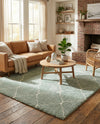 Casablanca Comfort Collection Area Rug -  Medina Rectangle Light Green  lifestyle 20