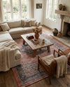 Savannah Threads Collection Area Rug -  Negev Rectangle Antique Red  lifestyle 14