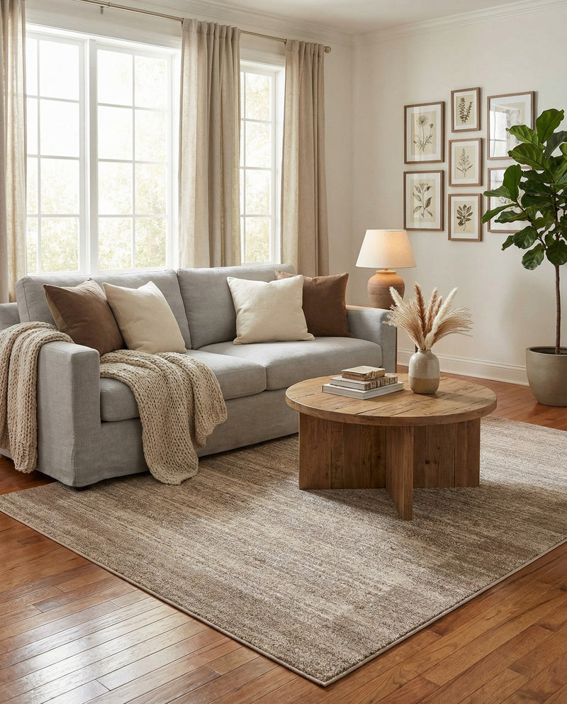Studio Haven Collection Area Rug -  Conservatory (Beige) Rectangle Beige  lifestyle 26