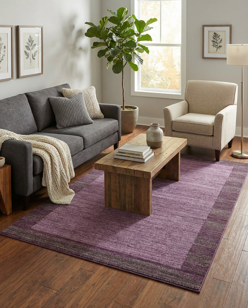 Studio Haven Collection Area Rug -  Conservatory (Violet) Rectangle Violet  lifestyle 10