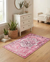 Casablanca Tapestry Collection Area Rug - Fes Rectangle Plumrose Pink  lifestyle 74