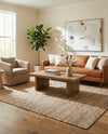 Urban Shimmer Jute Collection Area Rug - Metropolis Rectangle Natural  lifestyle 20