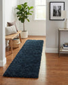 Eternal Plush Oasis Collection Area Rug -  Tranquility (Cobalt) Runner Cobalt  lifestyle 33