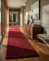 Plush Oasis Collection Area Rug - Serenity (Cherry Red) Runner Cherry Red  lifestyle 57