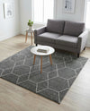 Trellis Mosaic Collection Area Rug - Arborville (Dark Gray) Square Dark Gray  lifestyle 70