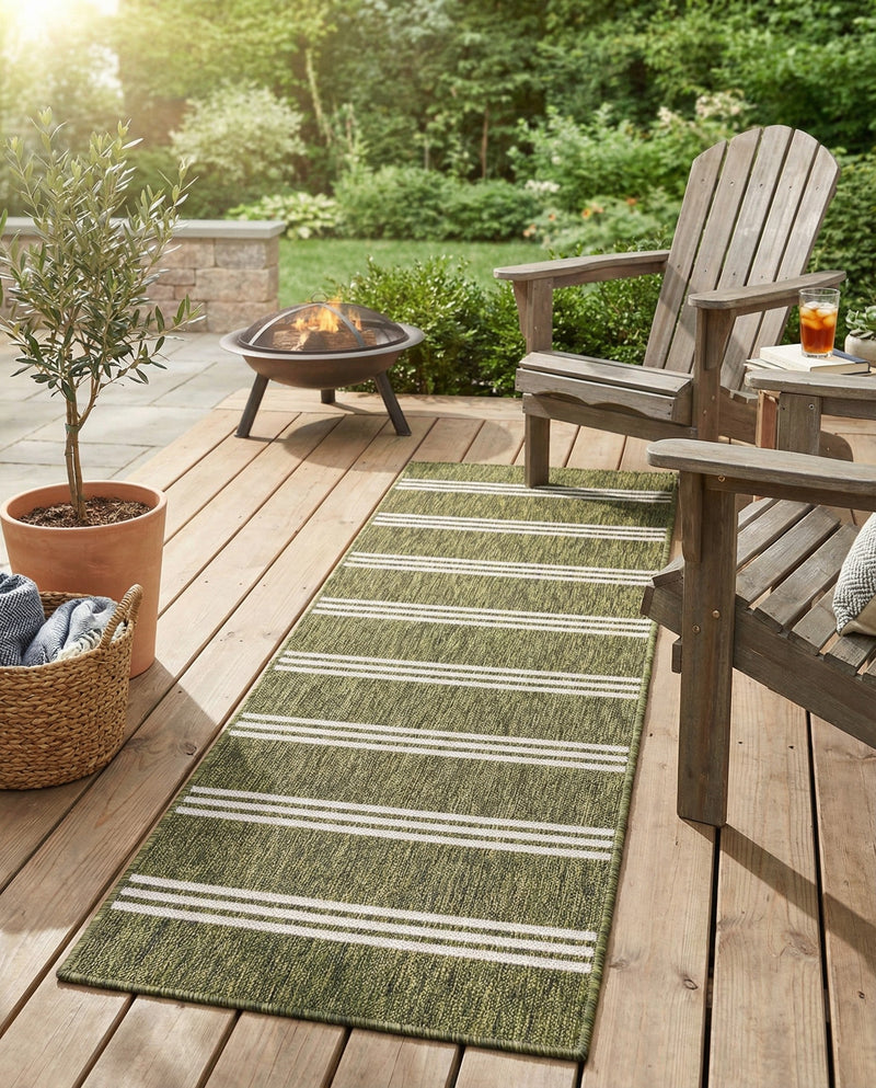 Urban Oasis Rugs Collection Area Rug -  District (Green) Runner Green  lifestyle 46