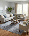 Sahara Essence Collection Area Rug - Oasis (Gray) Rectangle Gray  lifestyle 33