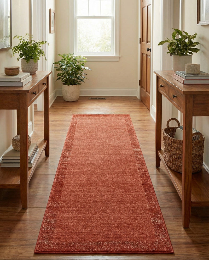 Studio Haven Collection Area Rug -  Conservatory (Terracotta) Runner Terracotta  lifestyle 56