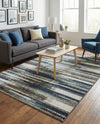 Autumn Meadow Collection Area Rug -  Duskridge Rectangle Blue Gray  lifestyle 16