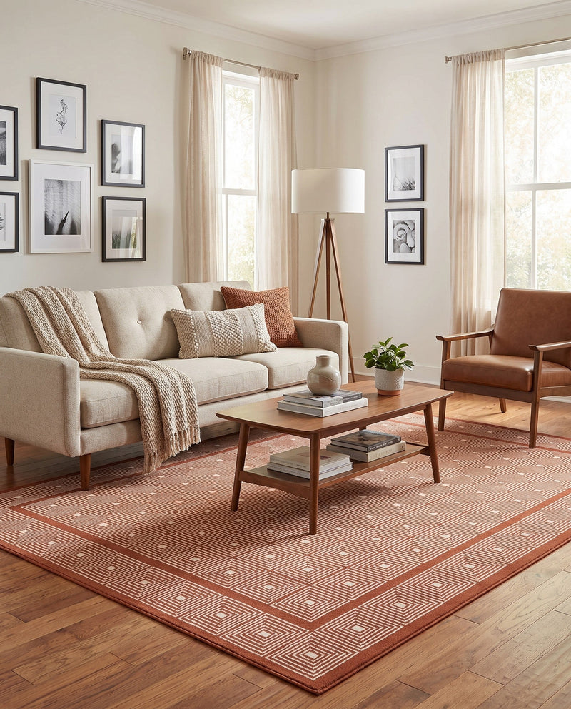 Aravalli Collection Area Rug -  Jaipur Rectangle Dusty Pink  lifestyle 16
