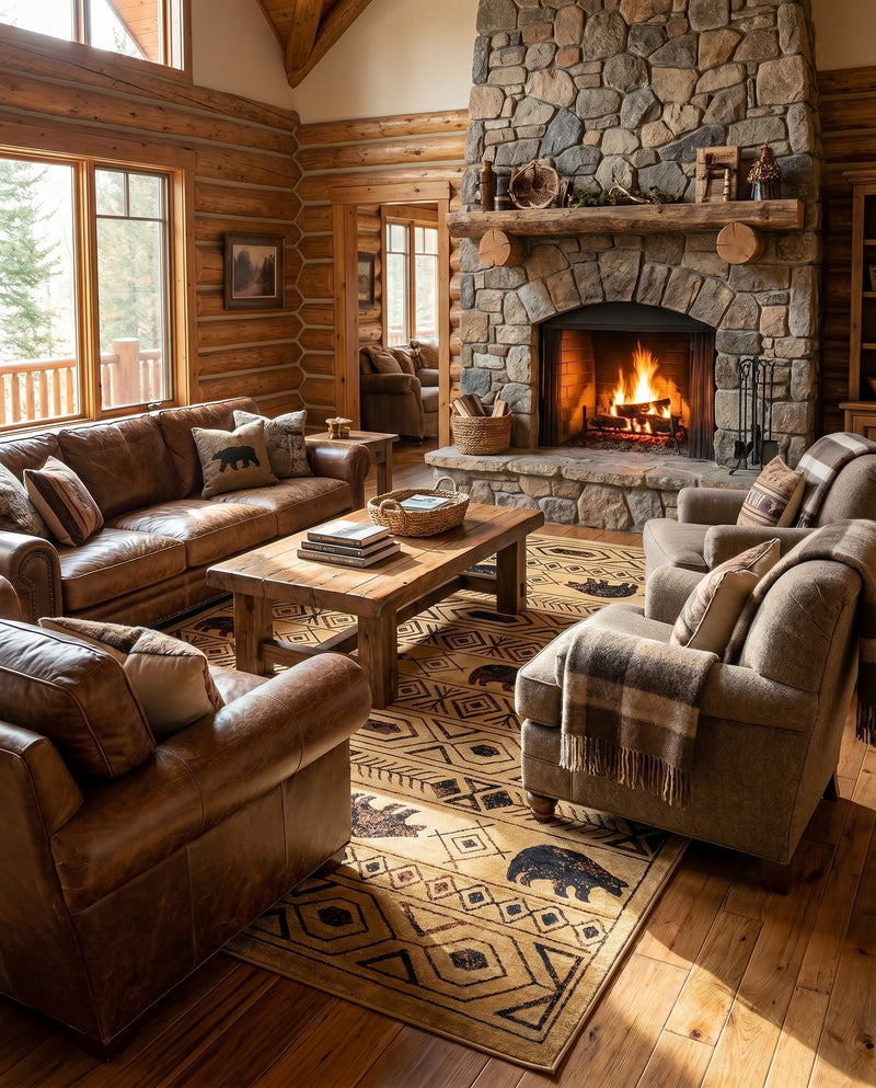 Frontier Trails Collection Area Rug -  Sedona Rectangle Cedar  lifestyle 34