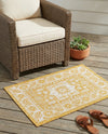 Tribal Terrace Treasures Collection Area Rug -  Incan Isle (Yellow) Rectangle Yellow  lifestyle 34