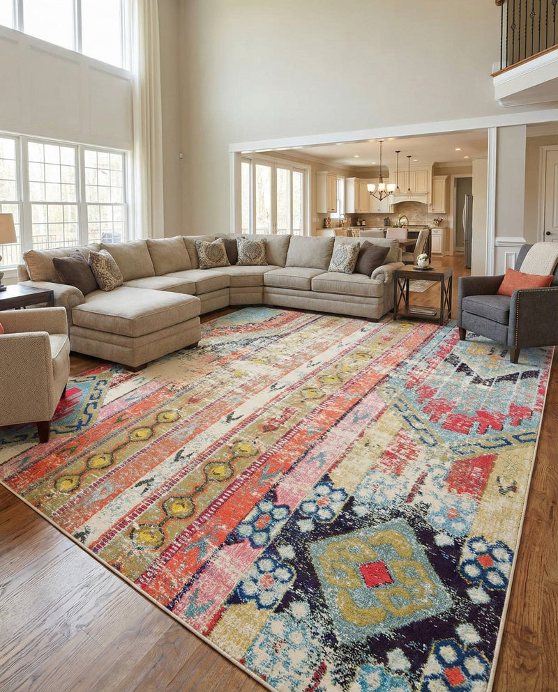 Sedona Vista Collection Area Rug -  Cholla Rectangle Multi  lifestyle 41