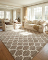 Lattice Gardens Collection Area Rug -  Bloomfield (Light Brown) Rectangle Light Brown  lifestyle 29
