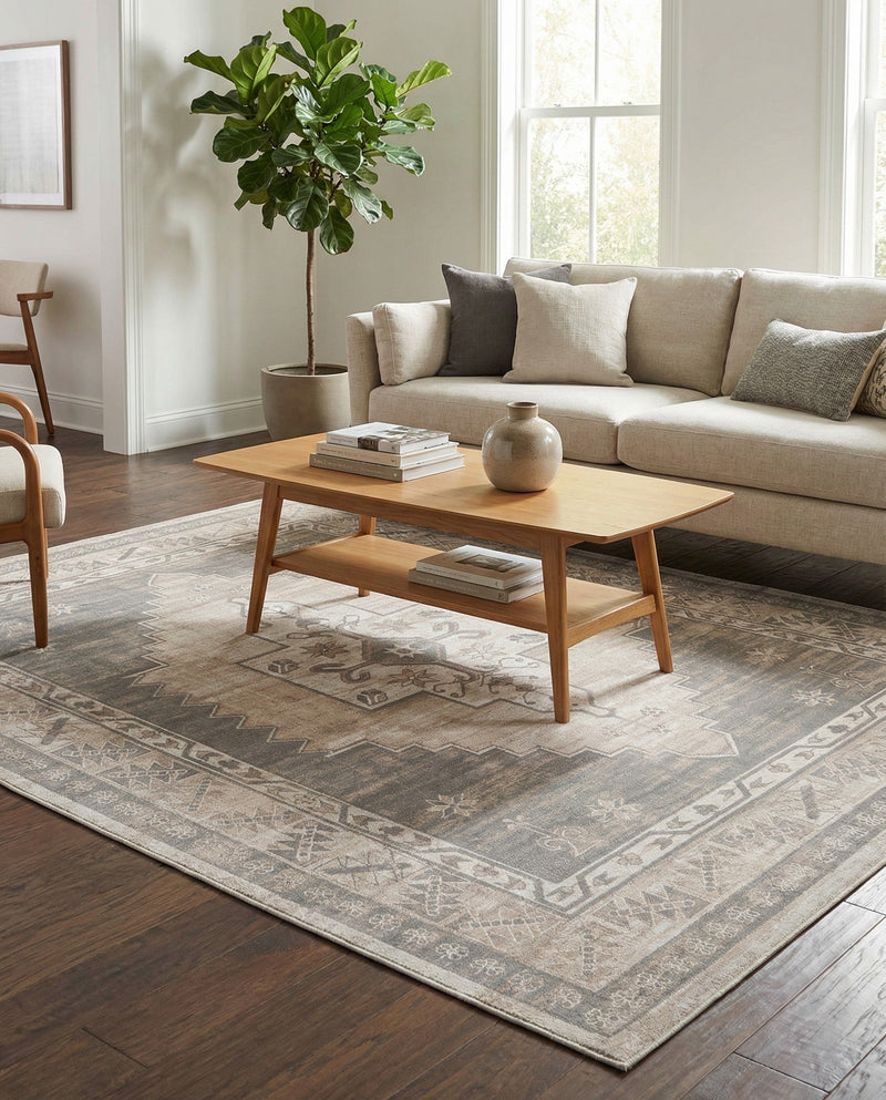 Savannah Series Collection Area Rug -  Augusta (Mink) Rectangle Mink  lifestyle 13