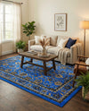 Isfahan Elegance Collection Area Rug - Naghsh-e Jahan (Dark Blue) Rectangle Dark Blue  lifestyle 20