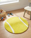 Whimsy Wonders Wool Collection Area Rug -  Tundra Round Yellow  lifestyle 15