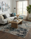 Trellis Mosaic Collection Area Rug - Arborville (Blue Multi) Rectangle Blue Multi  lifestyle 22