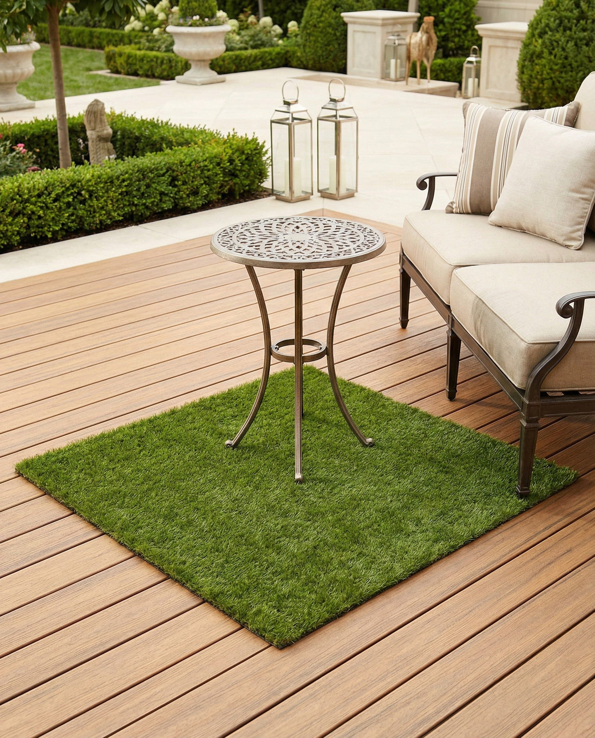 Meadow Retreat Collection Area Rug - Glen Square Green  lifestyle 171