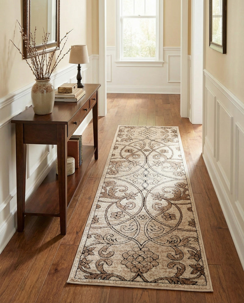 Andes Summit Collection Area Rug -  Merida Runner Dark Beige  lifestyle 43